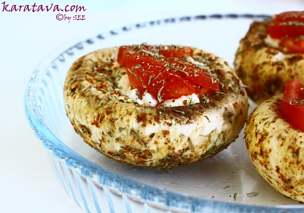 mantar canaginda mozzarella