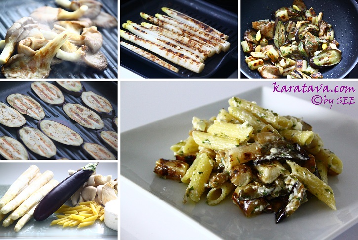 penne kuskonmaz istiridye mantarı patlıcan tarif